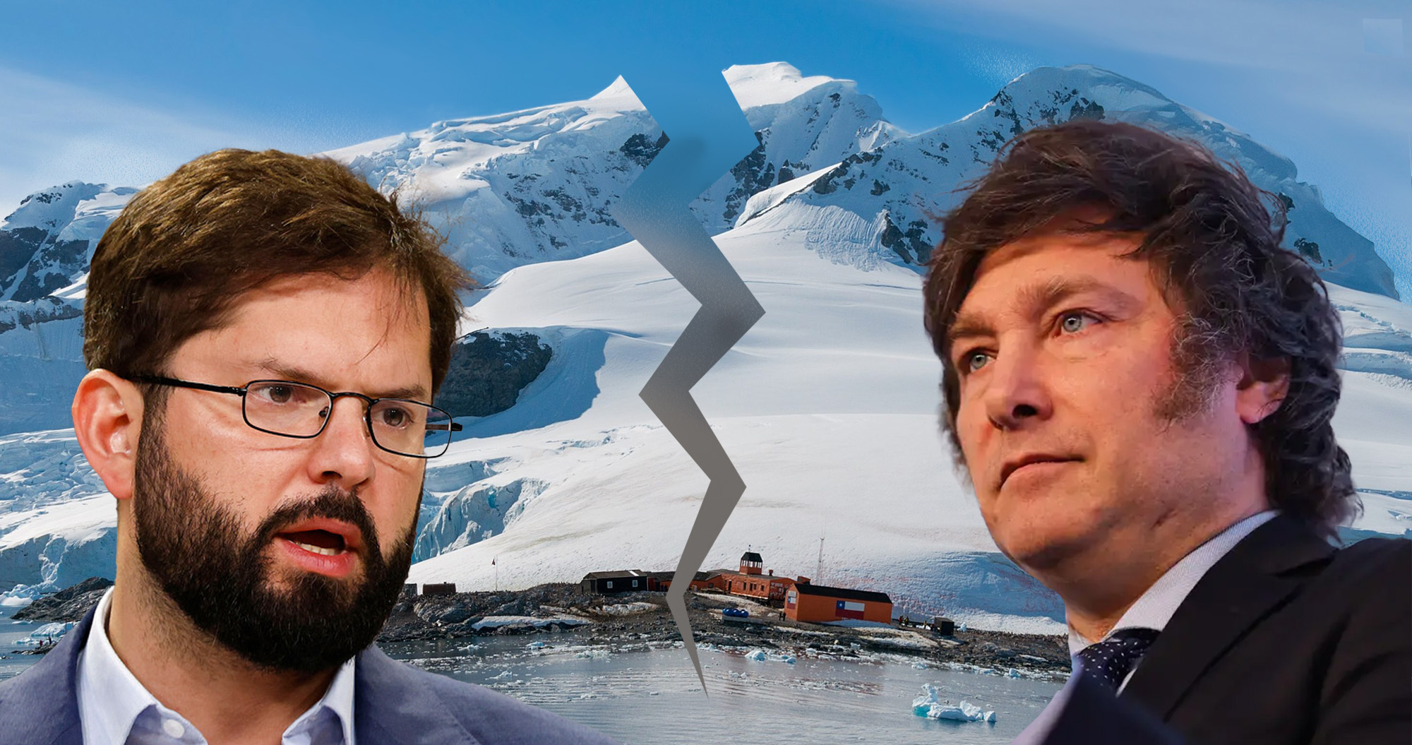 Javier Milei y Gabriel Boric
