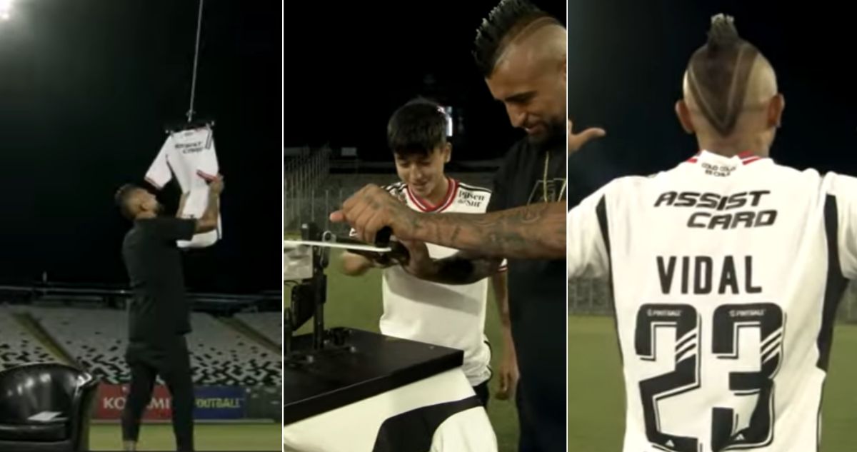 Arturo Vidal fue oficializado en el Monumental como refuerzo de Colo Colo