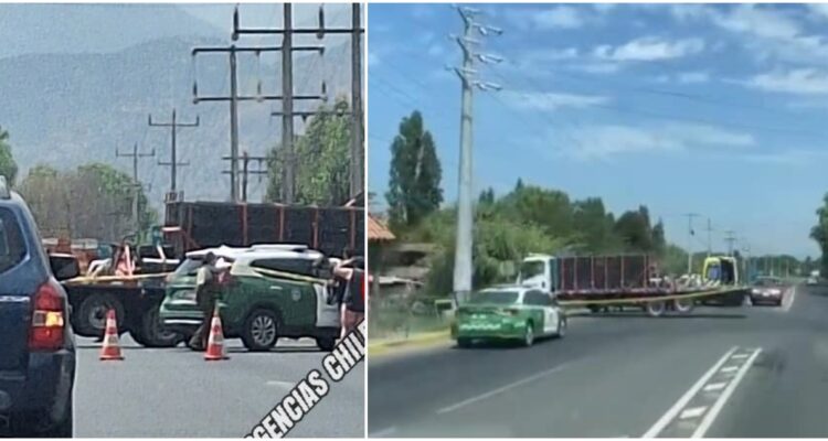 Asesinan a dos personas y tercero resulta herido tras asalto armado a camión en la región de O’Higgins