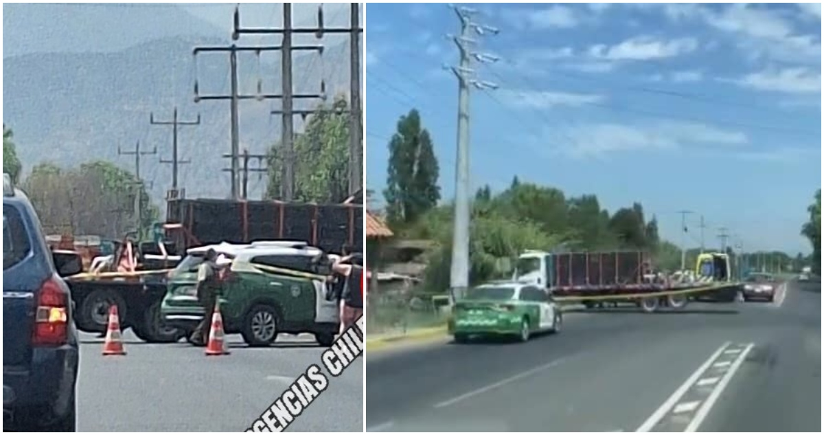 Asesinan a dos personas y tercero resulta herido tras asalto armado a camión en la región de O’Higgins