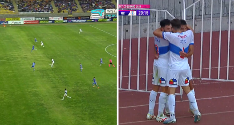 Nicolás Castillo dio asistencia en clásico Universitario.