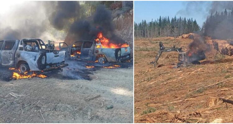 Ataque incendiario en Gorbea