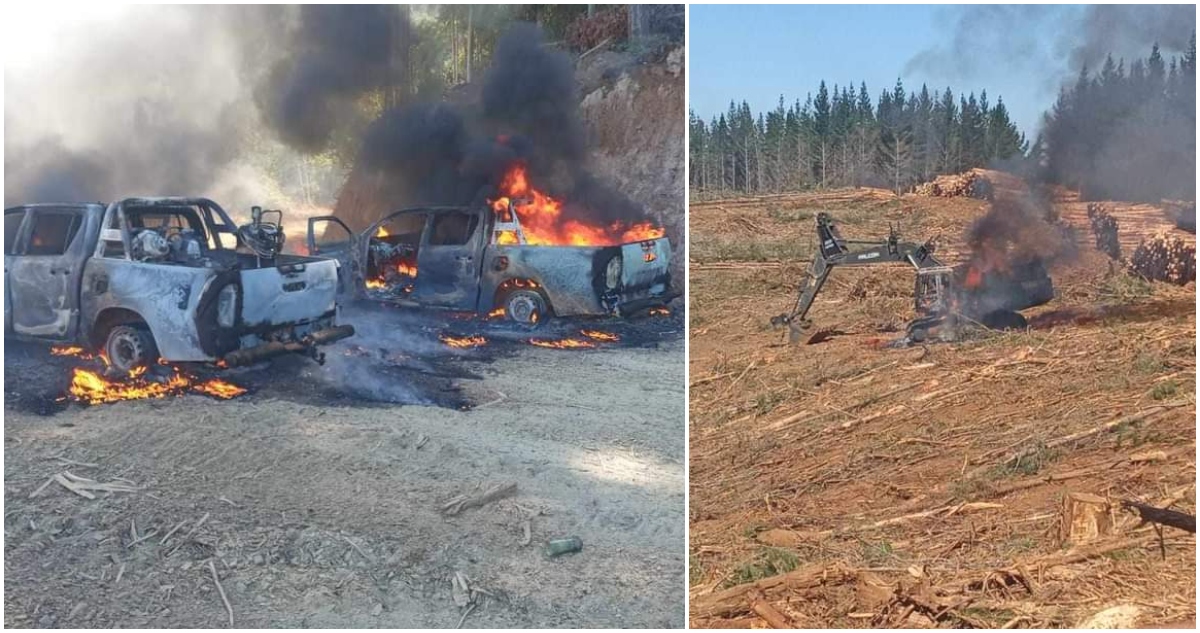 Ataque incendiario en Gorbea