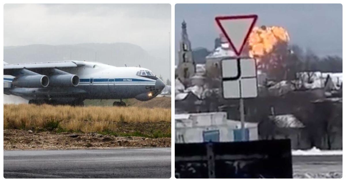 Imagen de archivo de un avión de transporte ruso Il-76