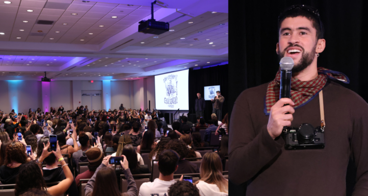 Bad Bunny brinda conferencia de negocios ante más de 400 estudiantes en universidad de Florida