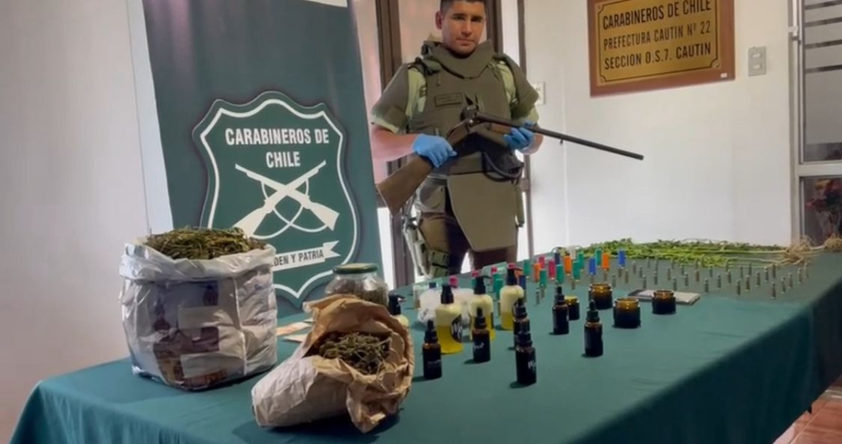 Desbaratan banda liderada por reo de la cárcel de Temuco y que comercializaba droga en La Araucanía y RM