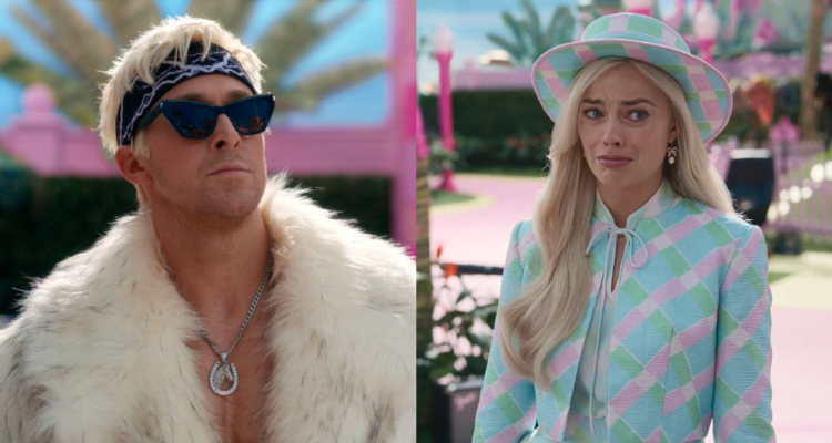 Ryan Gosling y Margot Robbie en sus papeles de Ken y Barbie para la película de Greta Gerwig