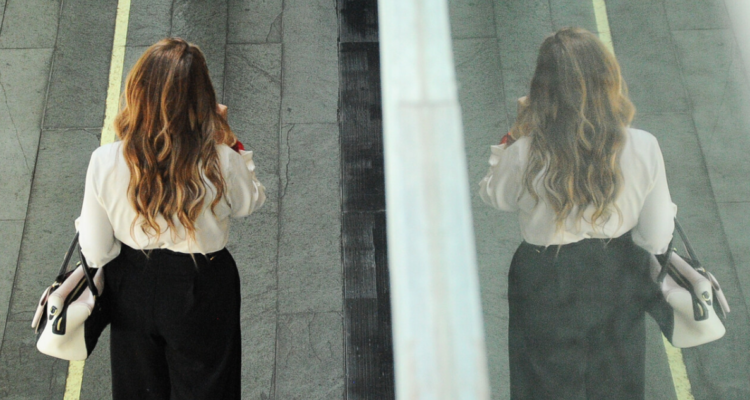 Cathy Barriga en el centro de justicia tras su formalización