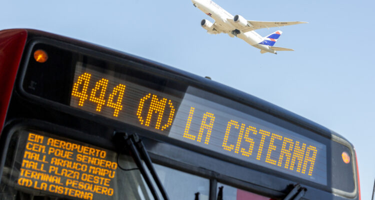 El recorrido 444: RED contará con nuevo bus que conectará La Cisterna con el Aeropuerto de Santiago