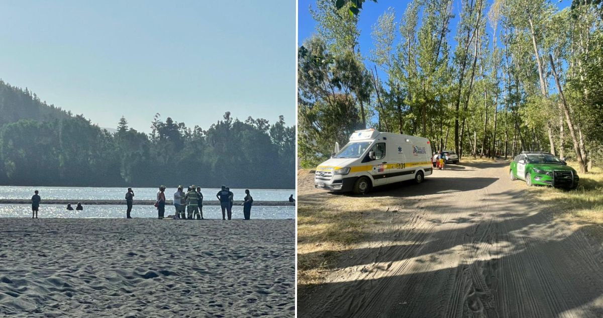 Buscan a hombre desaparecido en el río Bío Bío en Hualqui: se lanzó al agua para rescatar a su hija