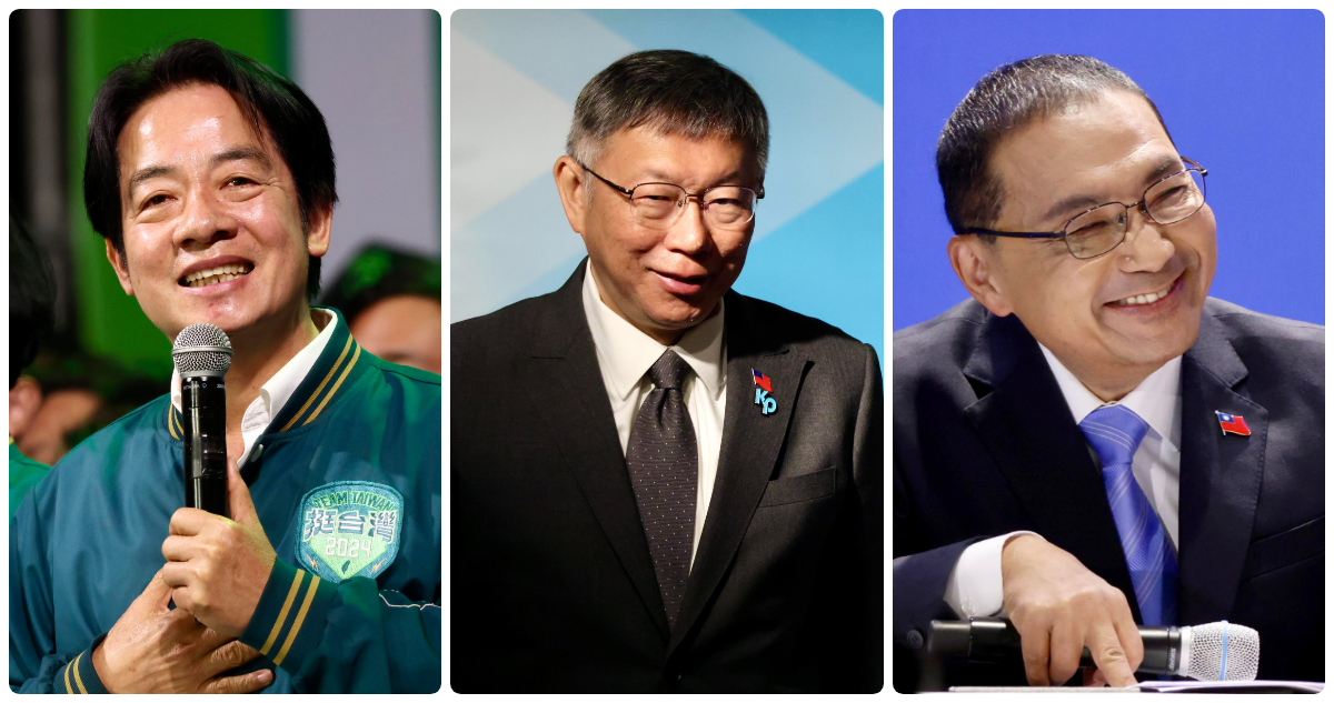 William Lai, Ko Wen-je y Hou Yu-ih
