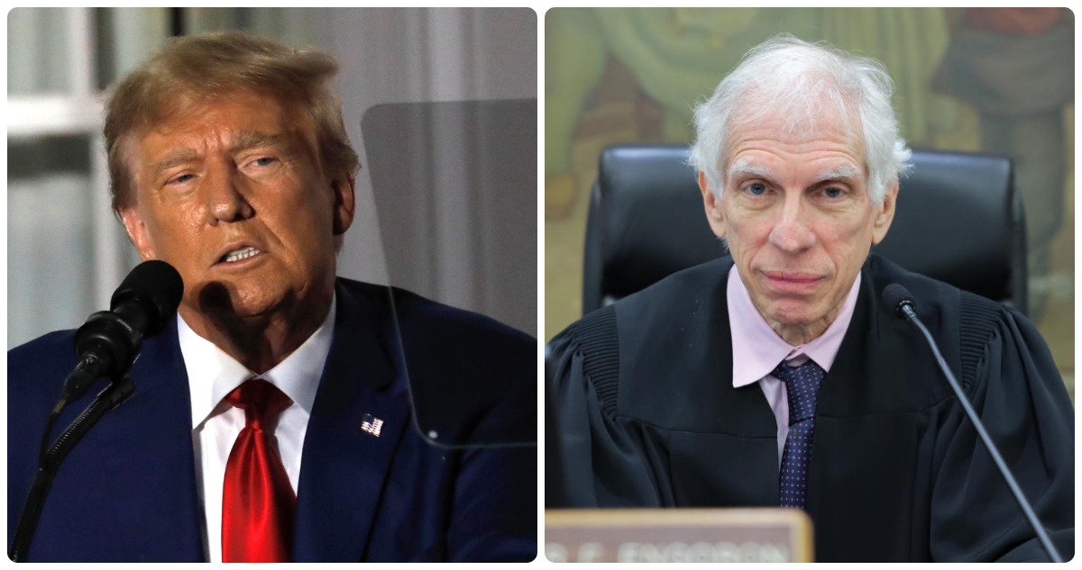 Donald Trump y el juez Arthur Engoron