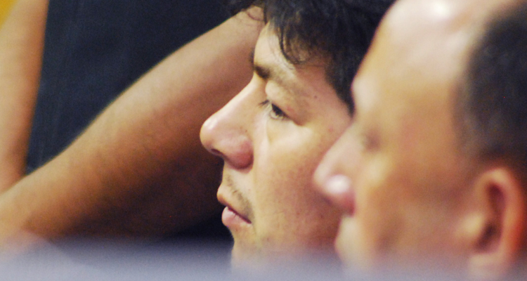 Imagen de Celestino Córdova durante juicio