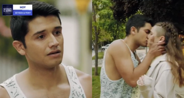 Andrew Bargsted como Bruno (izquierda) y Octavia Bernasconi como Carol (derecha) en Como la vida misma