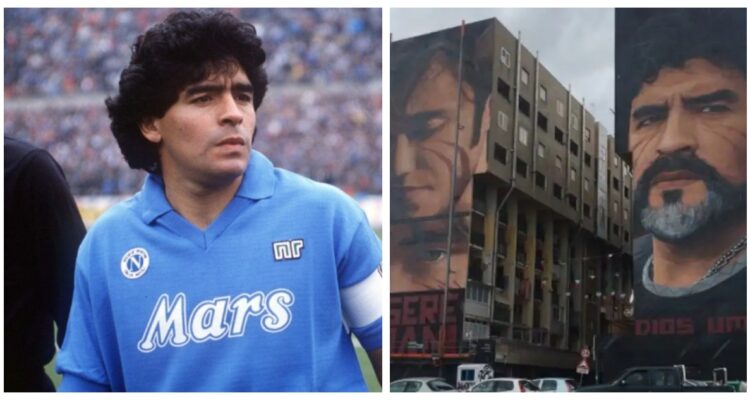 Derribarán mural emblemático de Maradona en Nápoles para solucionar deuda habitacional
