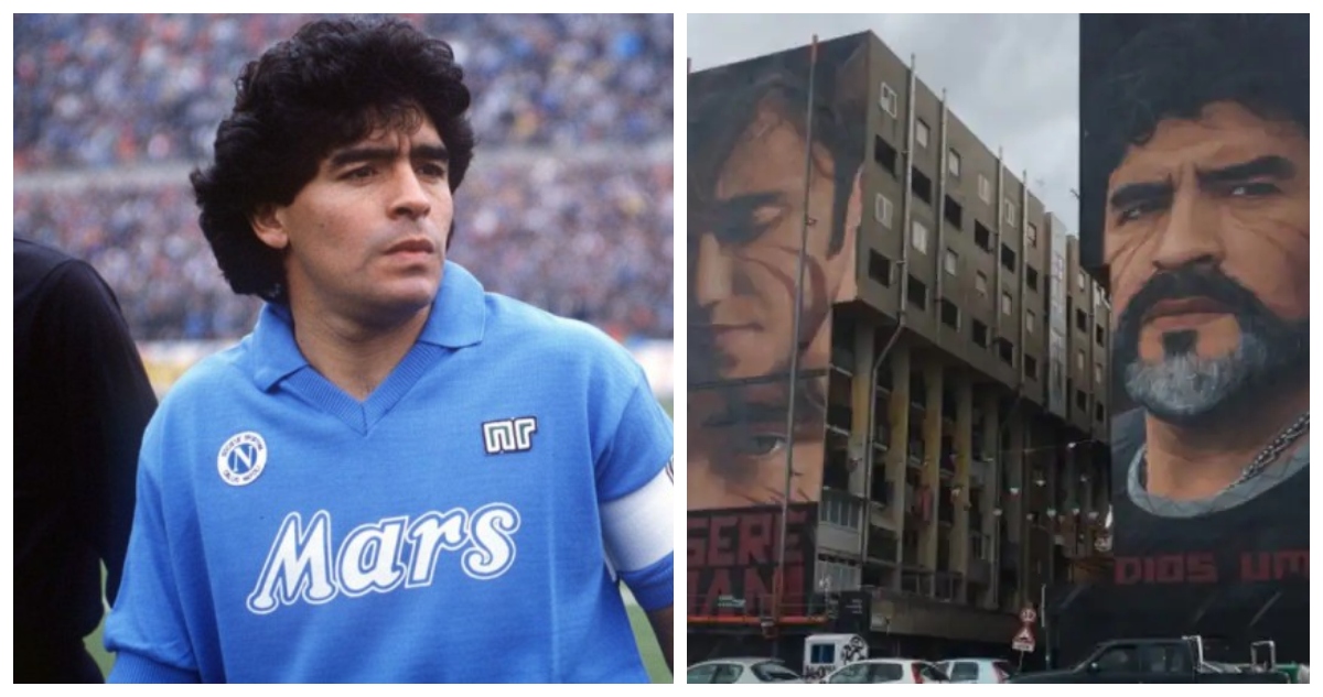 Derribarán mural emblemático de Maradona en Nápoles para solucionar deuda habitacional