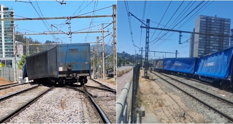 Retoman servicio de Línea 2 tras descarrilamiento de tren de carga en Concepción