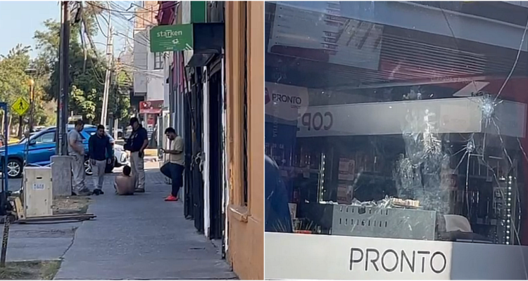 Detienen a sujeto que llegó en moto, se desnudó y generó destrozos en servicentro de Ñuñoa