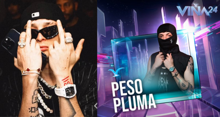 Peso Pluma en el festival de Viña