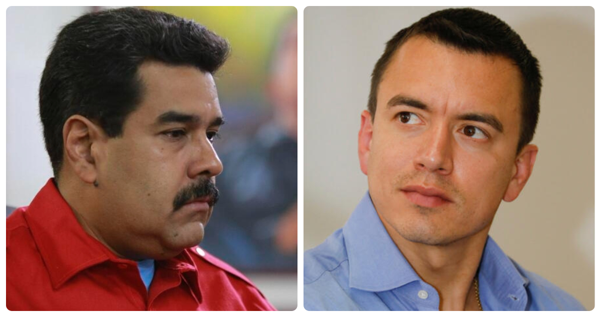 Nicolás Maduro y Daniel Noboa