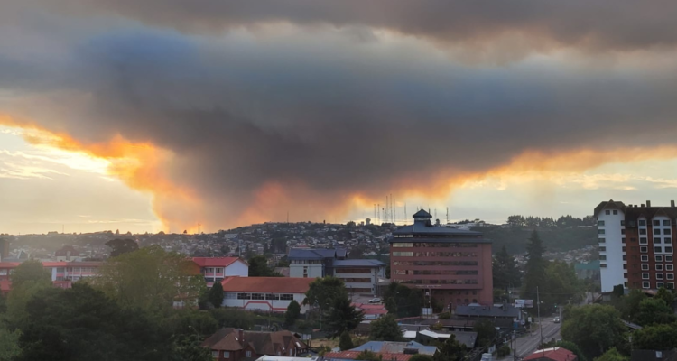 Declaran Alerta Roja para Puerto Montt por incendio forestal: está cercano a sectores habitados