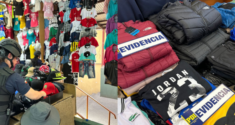 Incautan más de mil prendas falsificadas en mercado persa de Valdivia: se detuvo a 11 personas