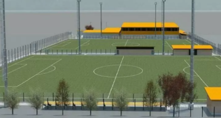 Maqueta digital del proyecto de fútbol ANFA en Chiguayante