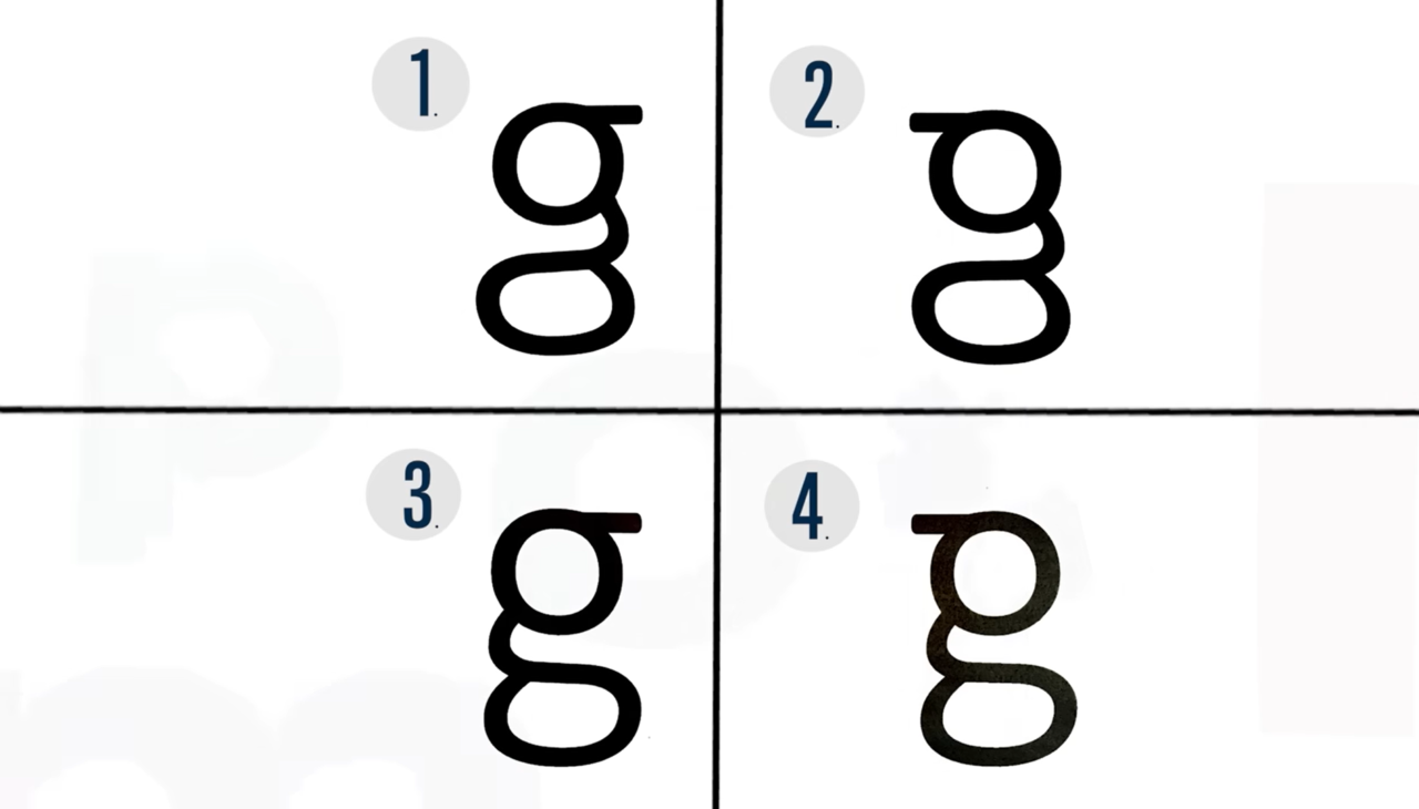Lo difícil que es identificar la letra G
