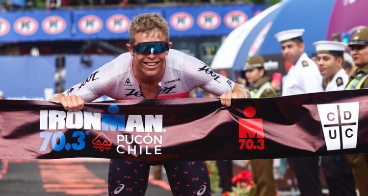 Sam Long ganó el Ironman de Pucón 2024.