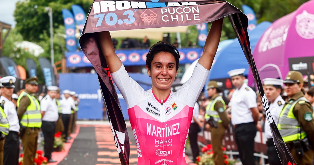 Marta Sánchez se impuso en el Ironman de Pucón 2024.