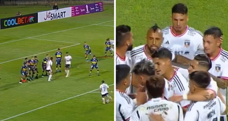 Carlos Palacios anotó golazo para Colo Colo.