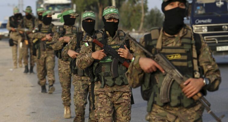 Imagen de archivo de miembros de Hamás