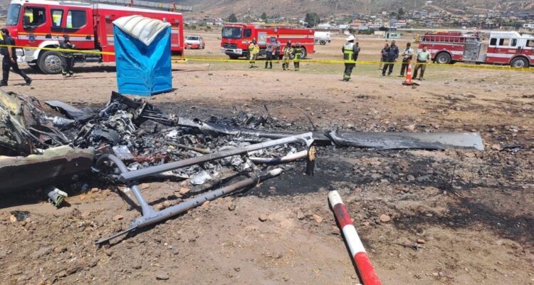 Helicóptero de la PDI capotó en Pichidangui: hay cuatro personas lesionadas