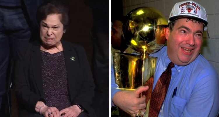 Esposa de Jerry Krause lloró durante fallido homenaje de los Chicago Bulls al fallecido dirigente.
