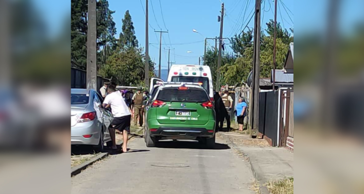 Patrulla estacionada por homicidio de un matrimonio en Los Lagos