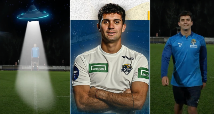 Ignacio Saavedra es presentado de una extraña forma en el fútbol ruso.