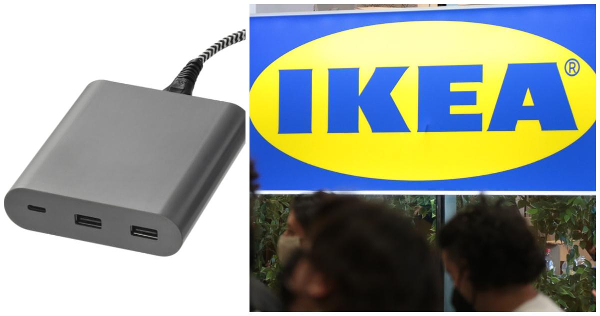 Publican alerta de seguridad por cargador que vendió Ikea: hay riesgo de electrocución y quemaduras