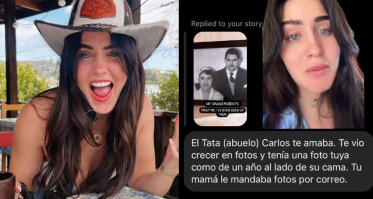 Estadounidense descubre que es igualita a su abuela chilena que no conoció.