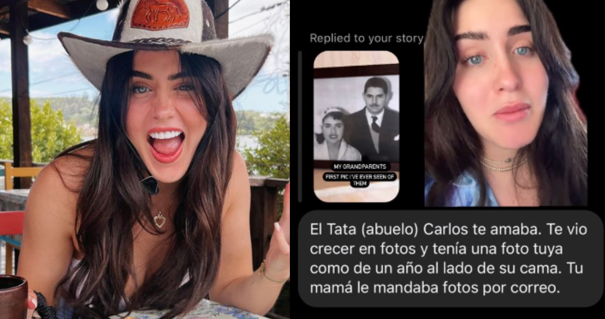 Estadounidense descubre que es igualita a su abuela chilena que no conoció.
