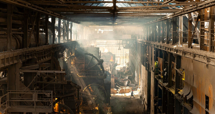Interior de la fundición hernán videla lira