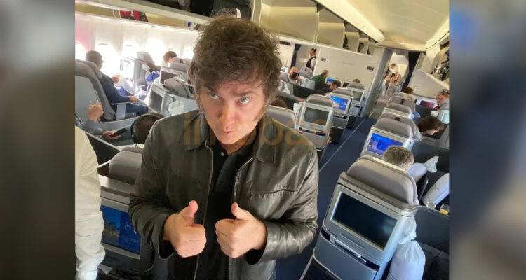 Milei se fue al Foro Económico Mundial en Suiza en un vuelo comercial: detalló cuánto dinero ahorró