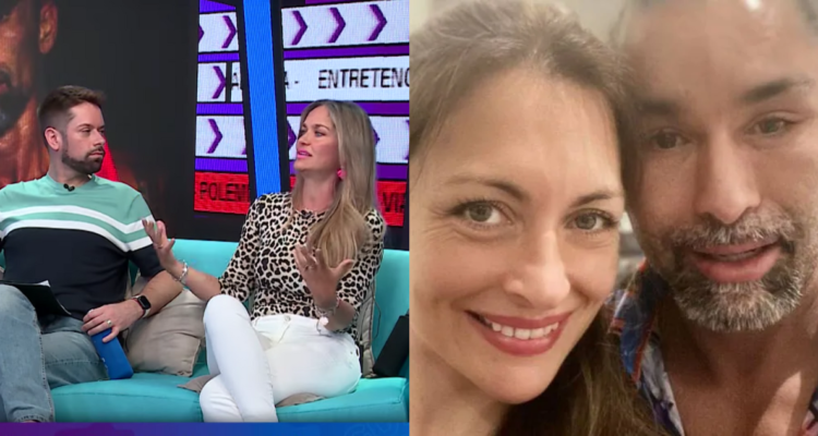 Kenita Larraín en Sígueme (izquierda) y Paula Pavic junto a Marcelo “Chino” Ríos (derecha)