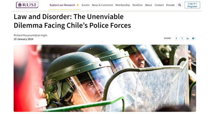 La ley y el desorden: lapidario análisis de seguridad en Chile