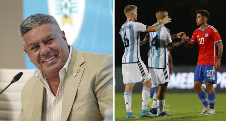 Presidente de AFA se mofó de Chile tras victoria argentina en el Preolímpico Sub 23.