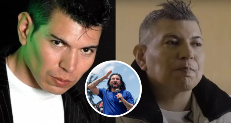 Luis Pinto en “Cara y sello” (izquierda) y en nuevo video (derecha), además de Felipe Avello en show en la miniatura (centro)