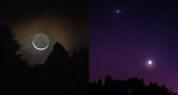Astrofotógrafo registró impresionante acercamiento entre la Luna y Venus: “Lloré haciendo las fotos”