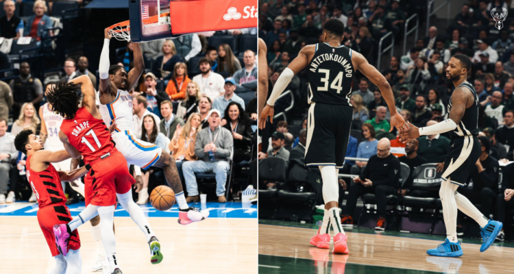 Oklahoma y Milwaukee se dieron un festín ante Portland y Boston respectivamente en la NBA.