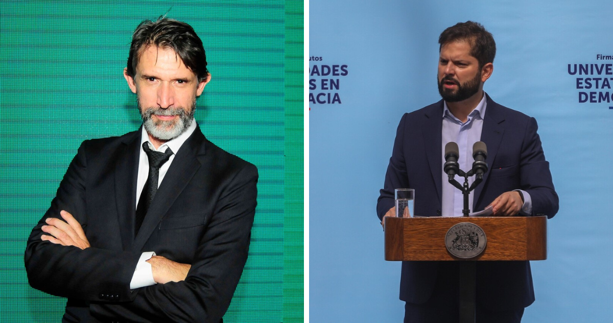 Francisco Pancho Melo (izquierda) y Gabriel Boric (derecha) en referencia a críticas por cultura en Chile