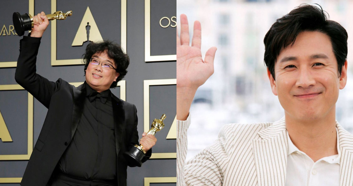 Bong Joon-Ho (Izquierda), director de Parasite y Lee Sun-Kyun (derecha) actor de la película muerto