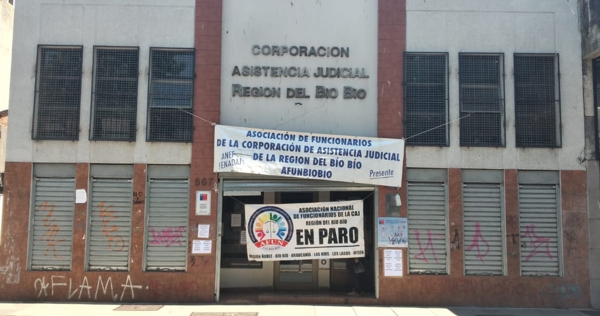 Paro de corporación asistencial judicial del Bío Bío